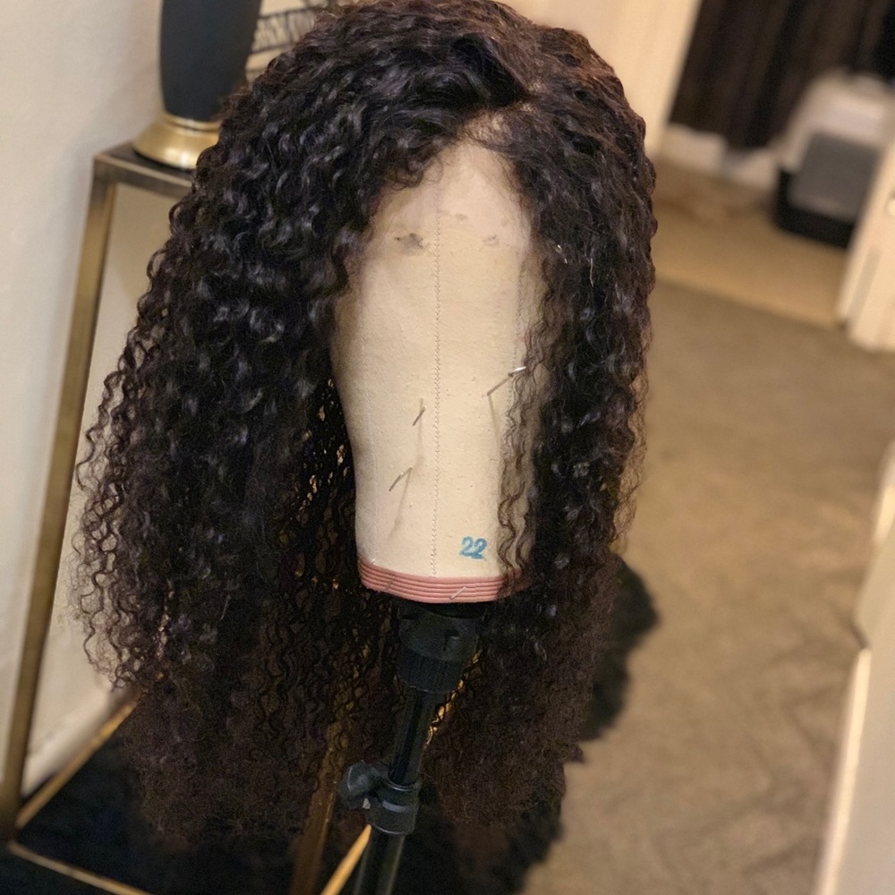 Full lace wig 26’ deep curly